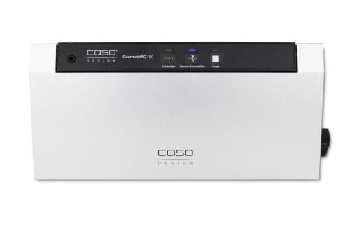 Caso GourmetVAC 180, Musta, Hopea, Marinointi, Tyhjiötiiviste, Muovi, Painikkeet, 30 cm, 9000 ml