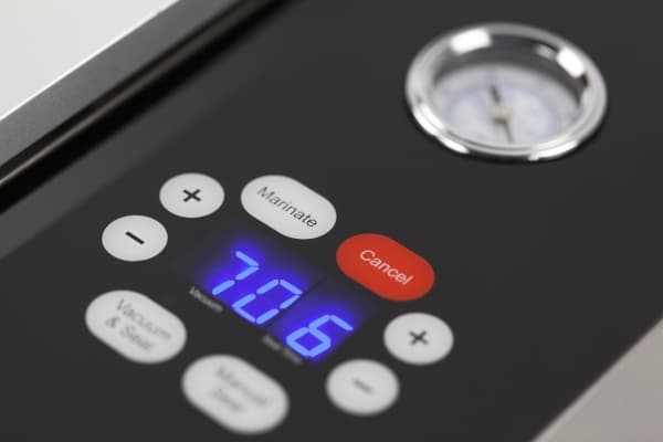 Caso VacuChef SlimLine, Svart, Rostfritt stål, Marinera, Glas, Rostfritt stål, Röra, 30 cm, GS, CE