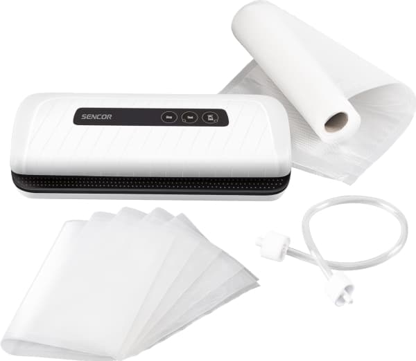 Sencor SVS 1010WH, Vit, 0,8 mbar, Endast försegling, Knappar, 12 l/min, 110 W