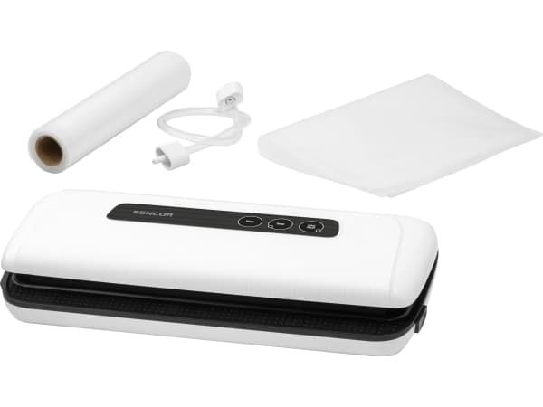Sencor SVS 1010WH, Vit, 0,8 mbar, Endast försegling, Knappar, 12 l/min, 110 W
