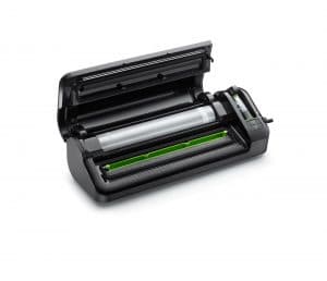 FoodSaver FFS017X, Svart, Rostfritt stål, Vakuumförsegling, Knappar, Rotations-, CE, 120 W, 464 mm