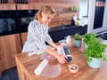 Miniatyrbilde 4 av 5: Leifheit Vacu Power 300, Sort, Turkis, Hvit, 750 mbar, Vakuumforsegling, Plast, Berøringskontroll, 110 W