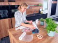 Miniatyrbilde 2 av 5: Leifheit Vacu Power 300, Sort, Turkis, Hvit, 750 mbar, Vakuumforsegling, Plast, Berøringskontroll, 110 W
