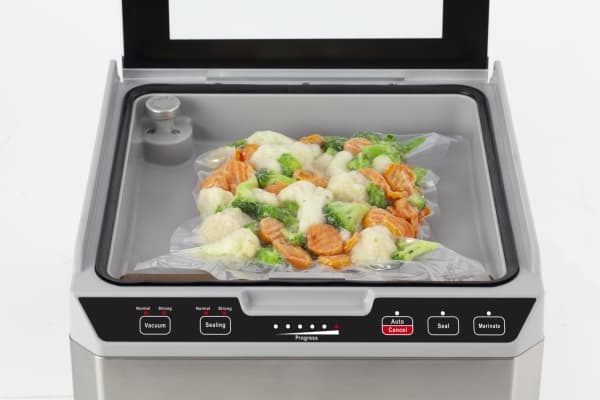 Caso VacuChef 40, Svart, Rostfritt stål, Glas, Rostfritt stål, Röra, GS/CE, 280 W, 220 - 240 V