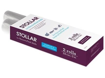 Stollar SAT40, Vakuumforseglingsrull, Gjennomsiktig, 2 stykker, 3 m, 28 cm, 28 cm