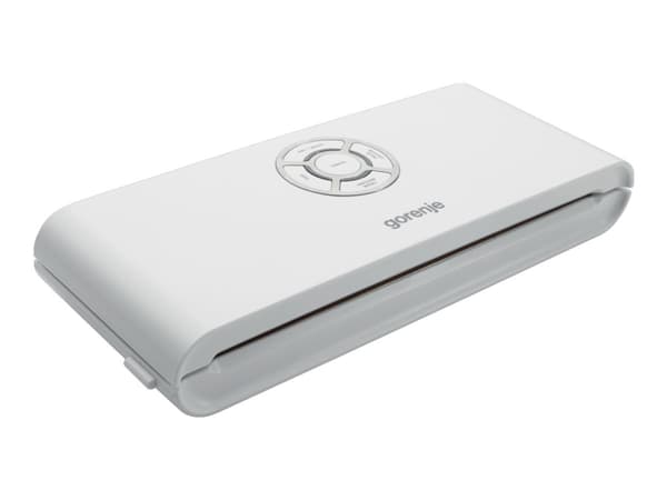 Gorenje VS120W, Valkoinen, 750 mbar, Tyhjiötiiviste, Muovi, Painikkeet, 30 cm