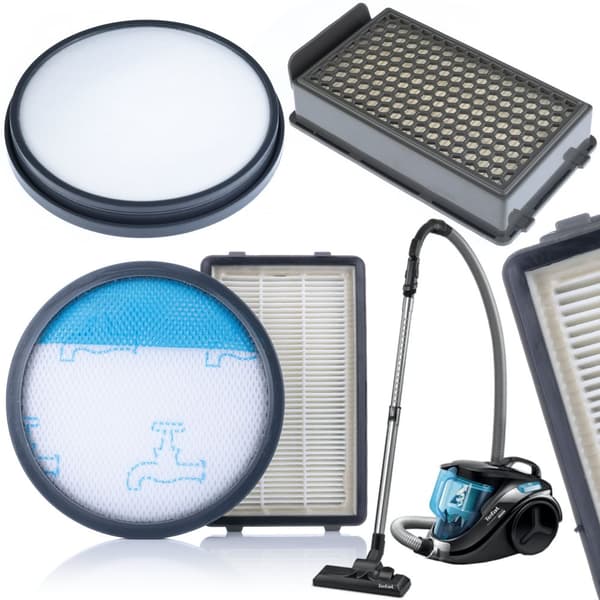 4x Filter till Tefal Power Cyclonic RO371 dammsugare, Rowenta