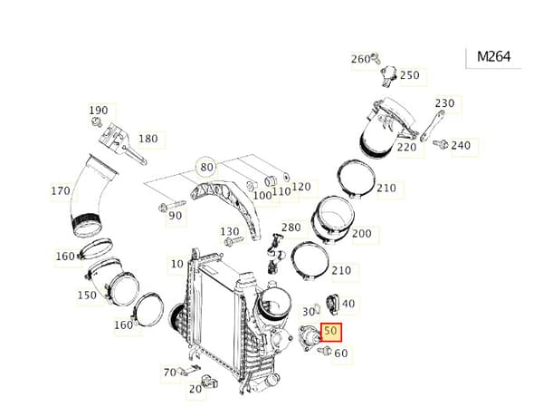 A0001532859 INTERCOOLER AVLUFTNINGSVENTIL BYPASSVENTIL MERCEDES-BENZ OE