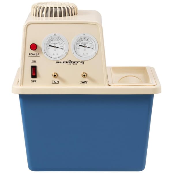 Steinberg Systems Vakuumpump - Dubbel - 2 anslutningar/manometrar - 15 L - 180 hk