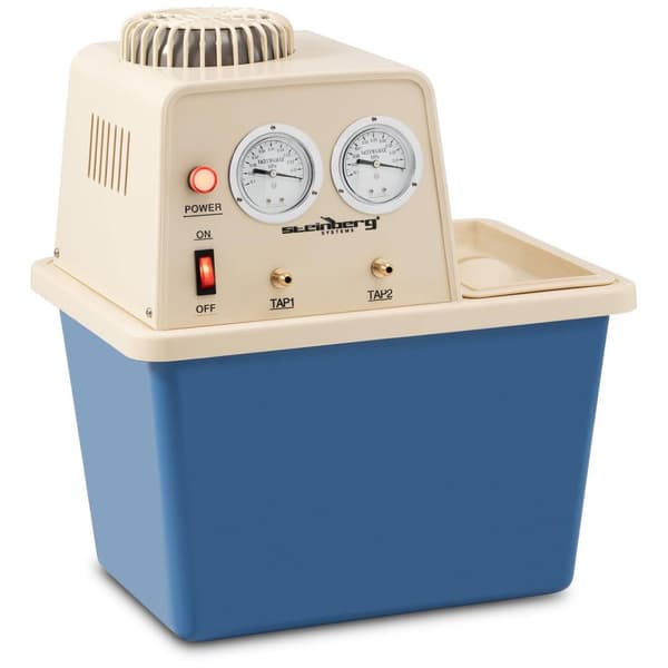 Steinberg Systems Vakuumpump - Dubbel - 2 anslutningar/manometrar - 15 L - 180 hk