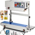 Miniatyrbild 1 av 8: 500W 0-16m/min kontinuerlig vertikal auto förseglingsmaskin med enkel manöverpanel/nödstoppsknapp, justerbar höjd/tryck, stöder utskrift