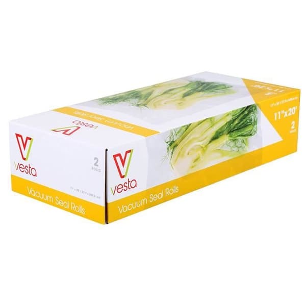 VESTA - Vakuumrullar (Sous-Vide) - 2 rullar på 28 cm x 600mt - Fri från BPA, bly och ftalater