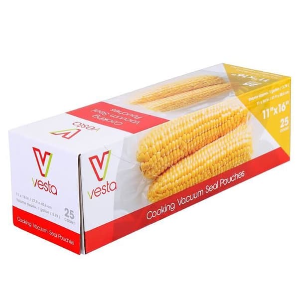 VESTA - Förpackning med 25 vakuumpåsar (sous vide) - 28 x 41 cm - Fri från BPA, bly och ftalater