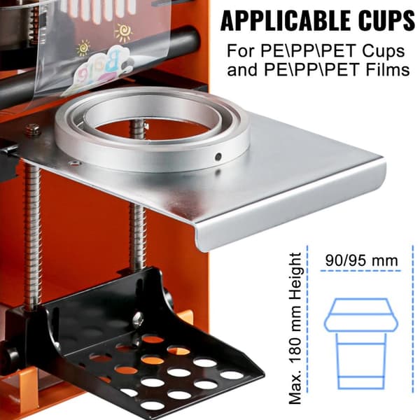 90/95 mm diameter 300-500 koppar/timme manuell koppförslutningsmaskin med exakt kontrollpanel, bred applikation