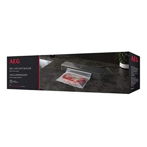 AEG VS4-1-4AG Vacuum Sealer med 10 x 30 cm långa påsar, BPA-fri, Grå VS4-1-4AG