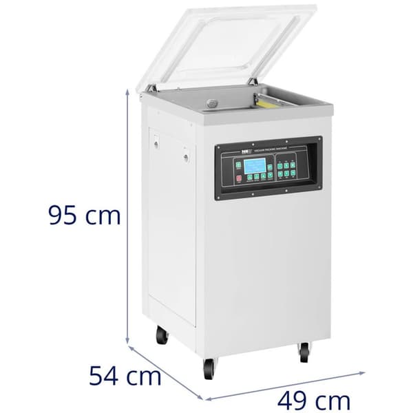 MSW - Vakuummaskin - 900 W - 40 cm - Rostfritt stål