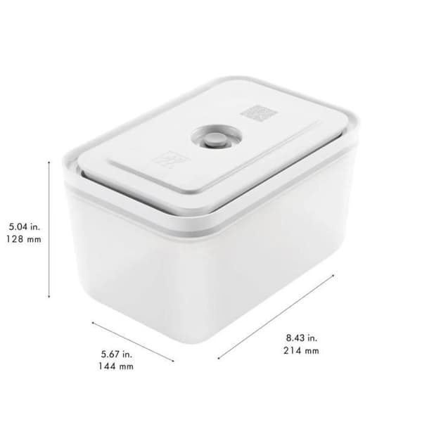 Vakuumförpackningar - ZWILLING - Fresh&amp;Save - Set om 3 - Grå - Tätslutande och stapelbar
