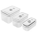 Miniatyrbild 1 av 4: Vakuumförpackningar - ZWILLING - Fresh&amp;Save - Set om 3 - Grå - Tätslutande och stapelbar