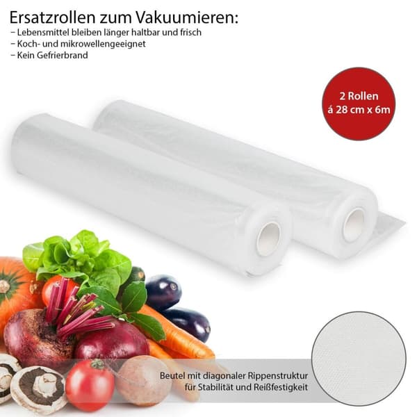 Rullar för Packningsmaskin Clatronic PC-VK 1015 / 1080 / 1134 12 m