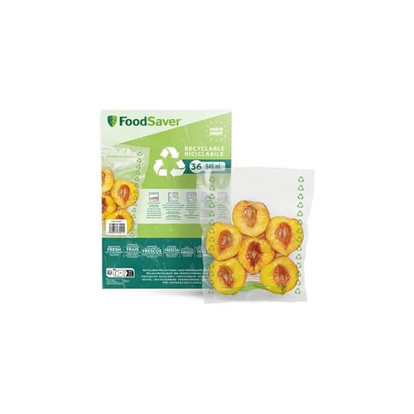 Matförvaring Foodsaver-paket med 36 återvinningsbara vakuumpåsar 0,94L FSBE4802X01
