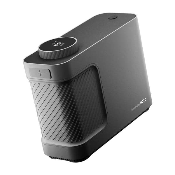 Bærbar kompressor, pumpe HOTO QWCQB002 (3x 2500 mAh, 150 PSI, 350 L, 12V)