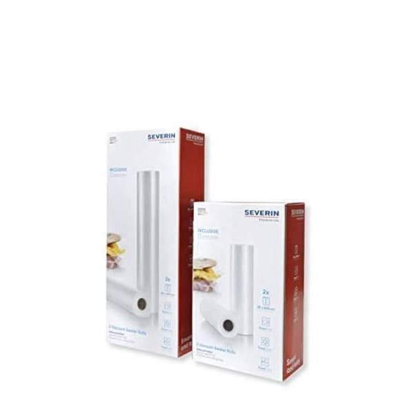 Severin Set med 2 transparenta plastfilmsrullar för vakuumförseglare 30 X 60 Cm, ZB 3617 3617-000