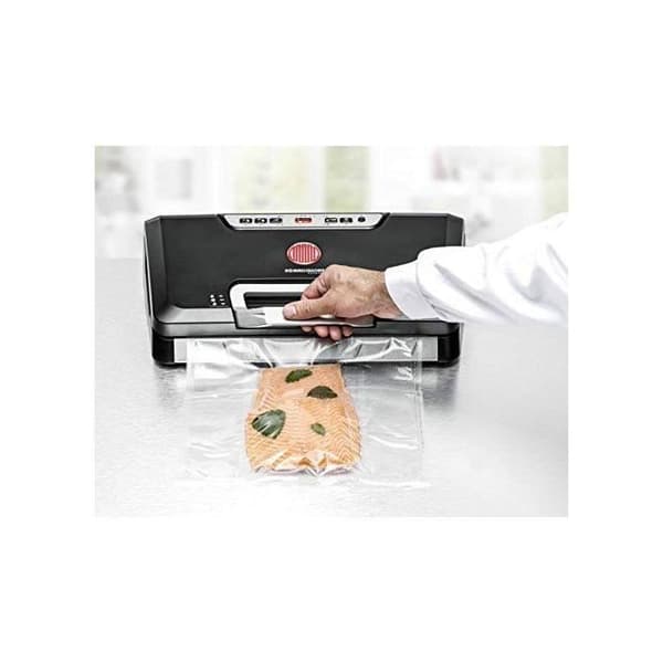 Rommelsbacher VAC 485 TOP Vacuum Sealer med rullfack och skärkniv, svart/silver