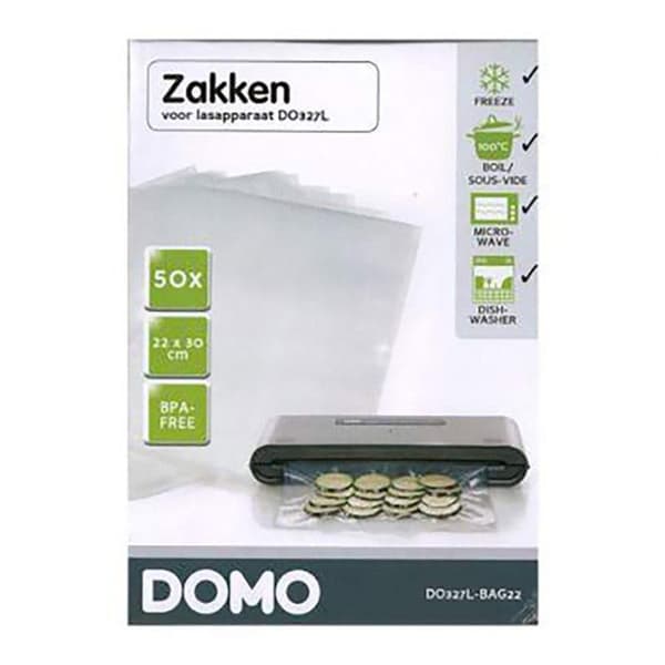 Påsar för DOMO DO327L-BAG22 svetsare - 50 påsar 22x30cm BPA-fria