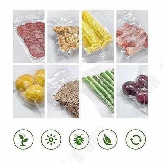 TD®3 Rolls Präglad vakuumpåse 28*500 cm BPA-fri vakuumförsegling Matförvaring Skärfri Återanvändbar Hållbar