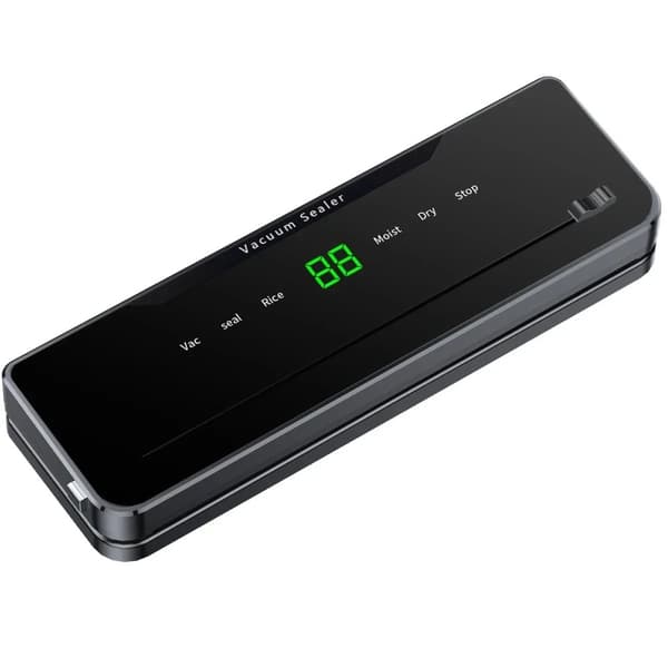 Vakuumforsegler, 120W effekt, 65kPa vakuumenergi,Sort 10 Taske