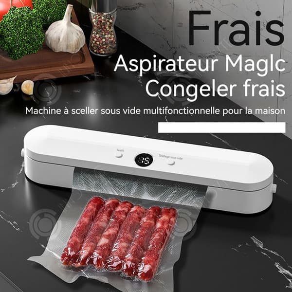 INN Maskin sous vide 120W bredd på försegling 3mm liten vakuumförpackare 350x72x60mm automatisk vakuumförpackning vit