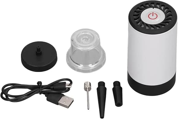 2-i-1 elektrisk vakuumpumpe til husholdning, camping og biler