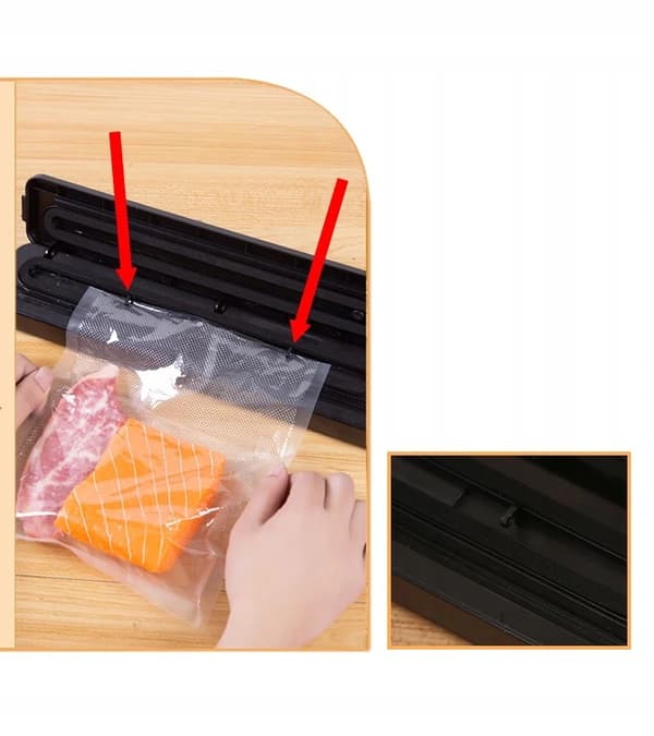 SNABB VAKUUMFÖRSLUTNINGSASKIN FÖR LIVSMEDEL SOUS VIDE FILM FÖRPACKNINGSMASKIN UPP TILL 30 CM