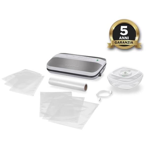 Vacuum sealer - Macom VAC 6090 - Svart, Grå, Rostfritt stål - Vac tätning - 829 mbar