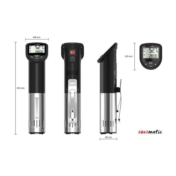 Sous vide park TFA Dostmann SOUS MATIC 25L - Svart