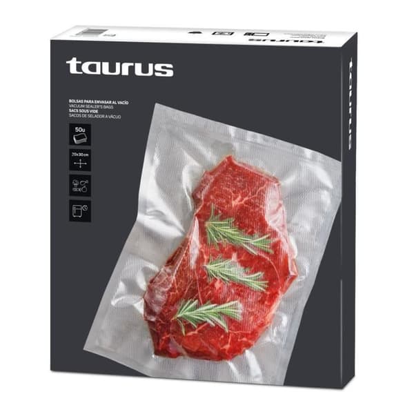 Taurus vakuummaskin Förpackningspåsar 20x30cm förpackning om 50 påsar