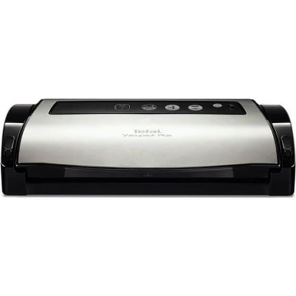 Tefal Vacupack Plus Inox 130W vakuumförseglare - Stoppfunktion - Skärning och tätning - Vakuum och tätning