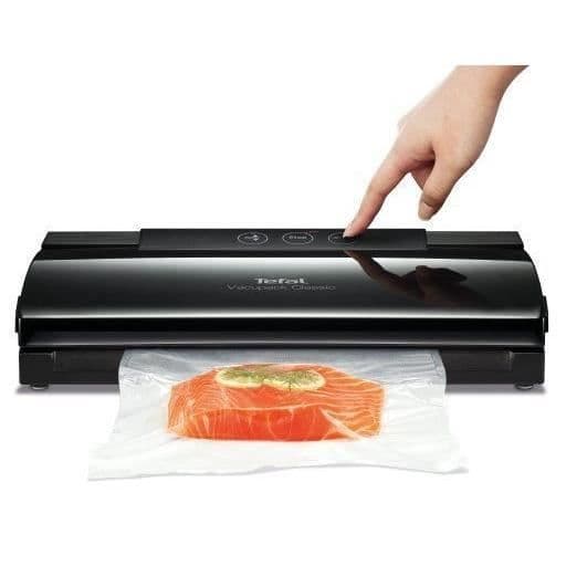 TEFAL Vacupack Classic Black bag sealer - 18 påsar ingår - 2 "seal and vacuum" funktioner - 130W