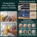 Miniatyrbild 4 av 4: INN Sous vide-maskin 380x60x80mm bärbar förpackningsmaskin för vakuumförseglade påsar för färsk mat med LED-touchskärm
