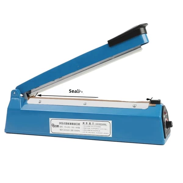 Impulsforsegler, forsegling bredde 2 mm, elektrisk strømkilde,300mm, EU stik