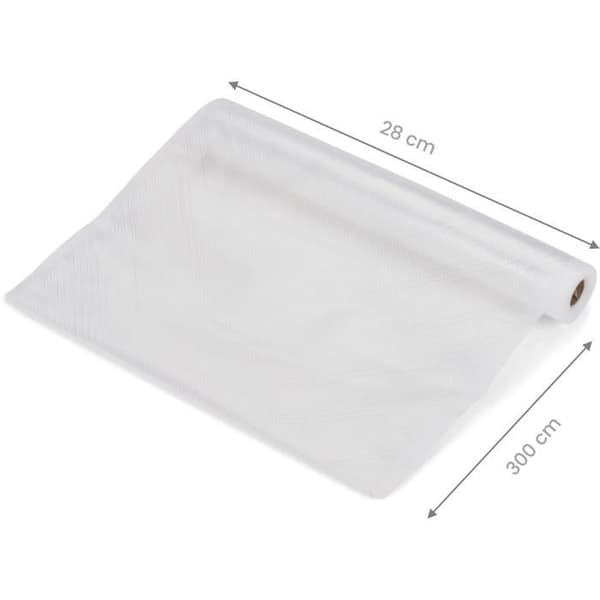 Set med 2 universella vakuumrullar - LIVOO - DOM505 - 2 rullar - 28 cm x 3 m - Kompatibel med universalmaskiner