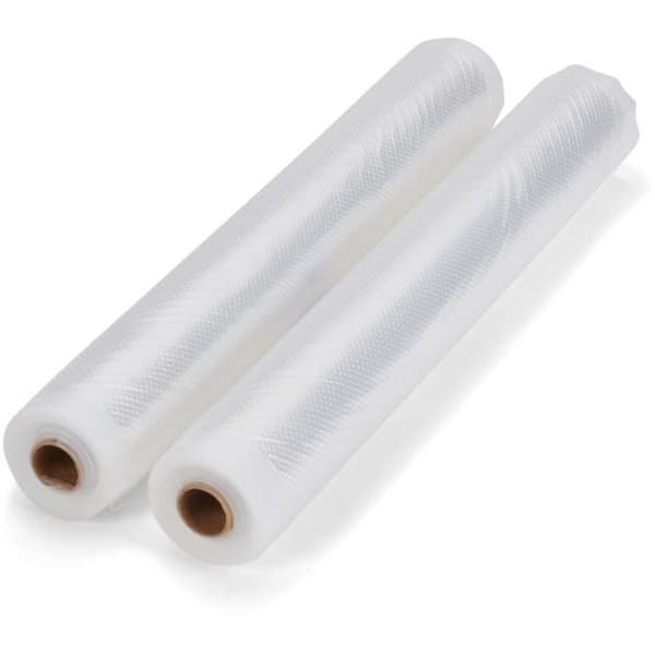 Set med 2 universella vakuumrullar - LIVOO - DOM505 - 2 rullar - 28 cm x 3 m - Kompatibel med universalmaskiner