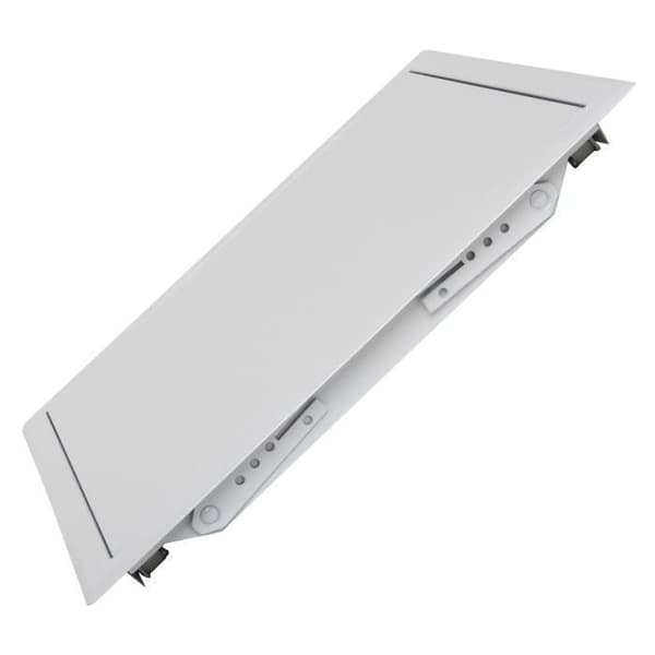 Semin vitlackerad metall inspektionslucka - 500 mm x 500 mm - tryck-och-släpp öppning - tillgång till tekniska kanaler