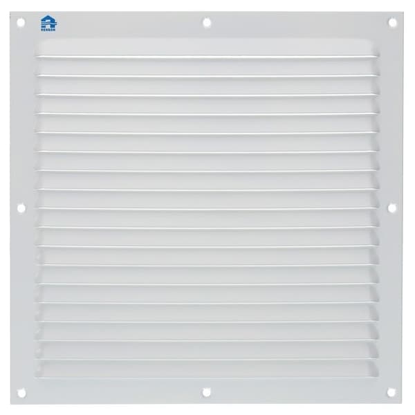 Persienngrill 436 bredd 250mm höjd 250mm epoxihart av vit RAL 9010 - RENSON - 8713