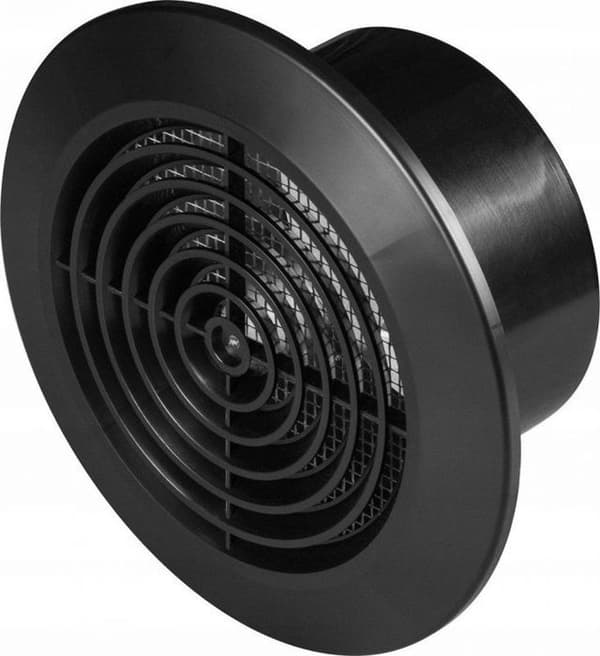 Aerator - ventilationsgaller - utblåsningsenheter Awenta - T64CZ - Klassisk ventilationslock Fi100 svart