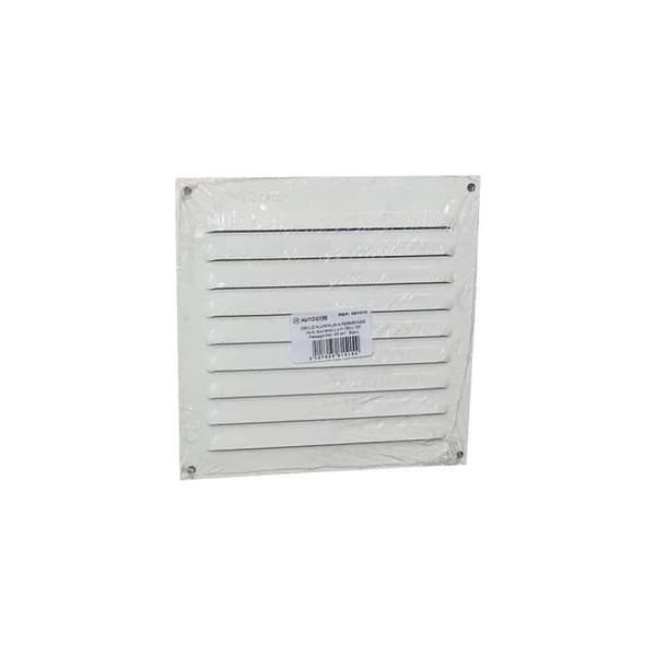 AUTOGYRE - Aluminiumgaller med persienner - med myggnät - 150x150 - vit