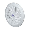 Miniatyrbild 1 av 4: Väggventilationsgallerkåpa med nät och lucka 100-150 variabel diameter