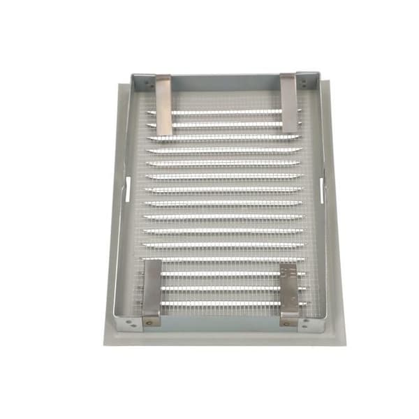 KOTARBAU ventilationsgaller 14 x 21 cm metall med myggnät för eldstäder antracit