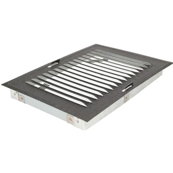 KOTARBAU ventilationsgaller 14 x 21 cm metall med myggnät för eldstäder antracit