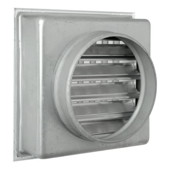 La Ventilazione La ventilation -y Inbyggt galler för eldstäder, vitlackerad aluminium, 200 x 200 mm - GCSIB2020140